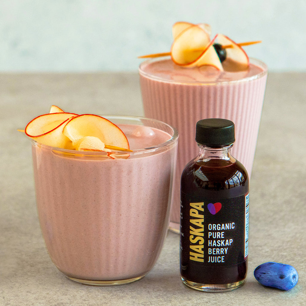 Haskapa Juice, Banana and Yoghurt Smoothie