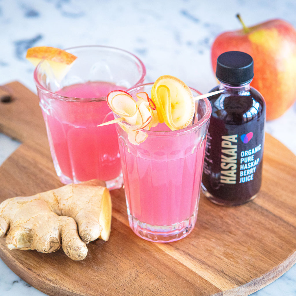 Haskapa Juice, Cloudy Apple & Ginger drink