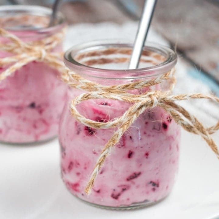 Haskap and Strawberry Fool