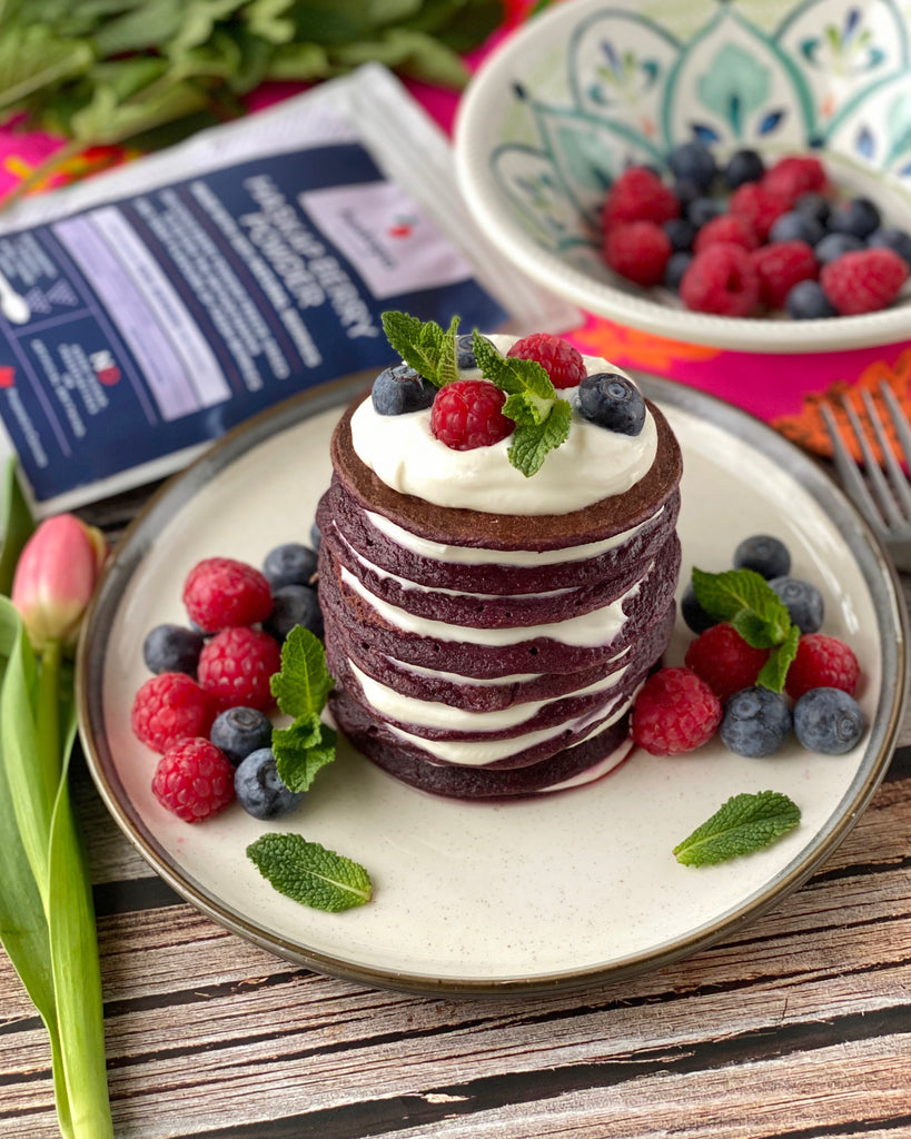 Deliciously Purple Pancakes