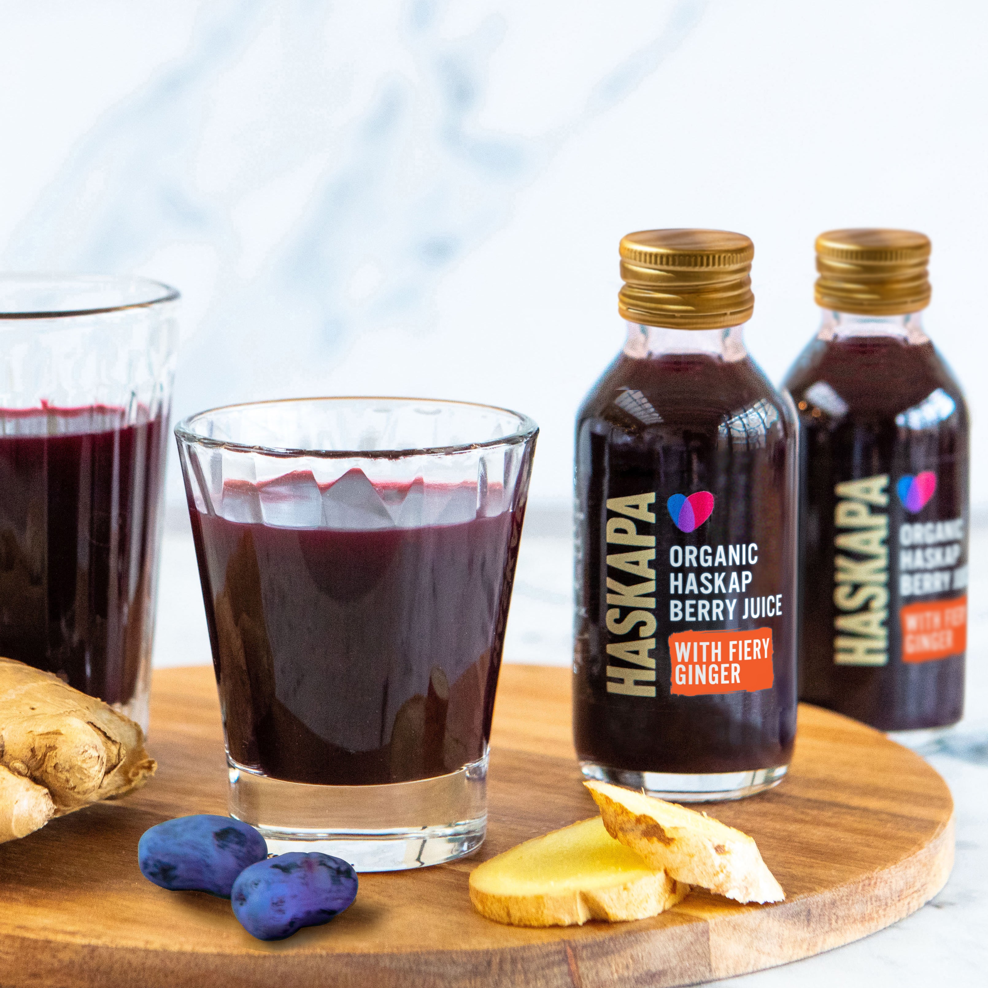 Organic Haskap Berry & Ginger Juice Shots x 6