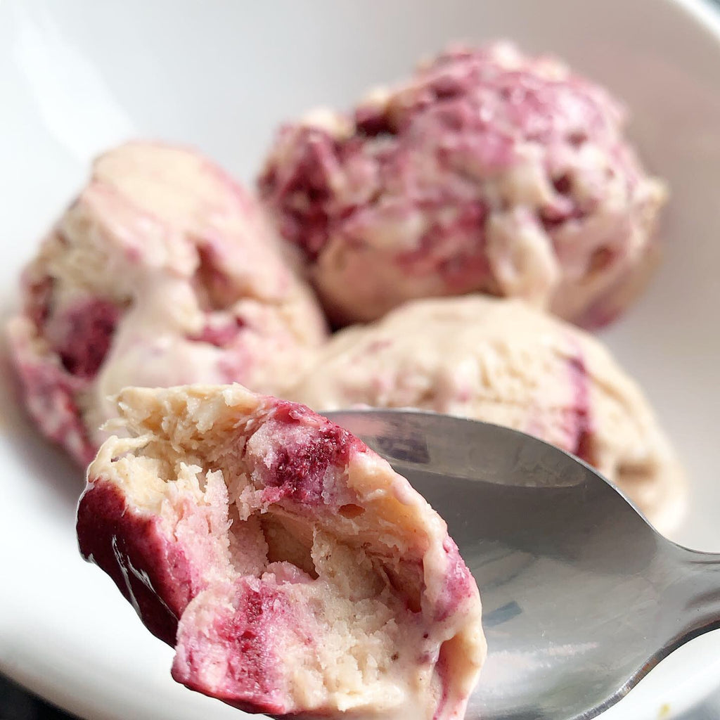 Haskap Berry Ripple Vegan 'Nice' Cream