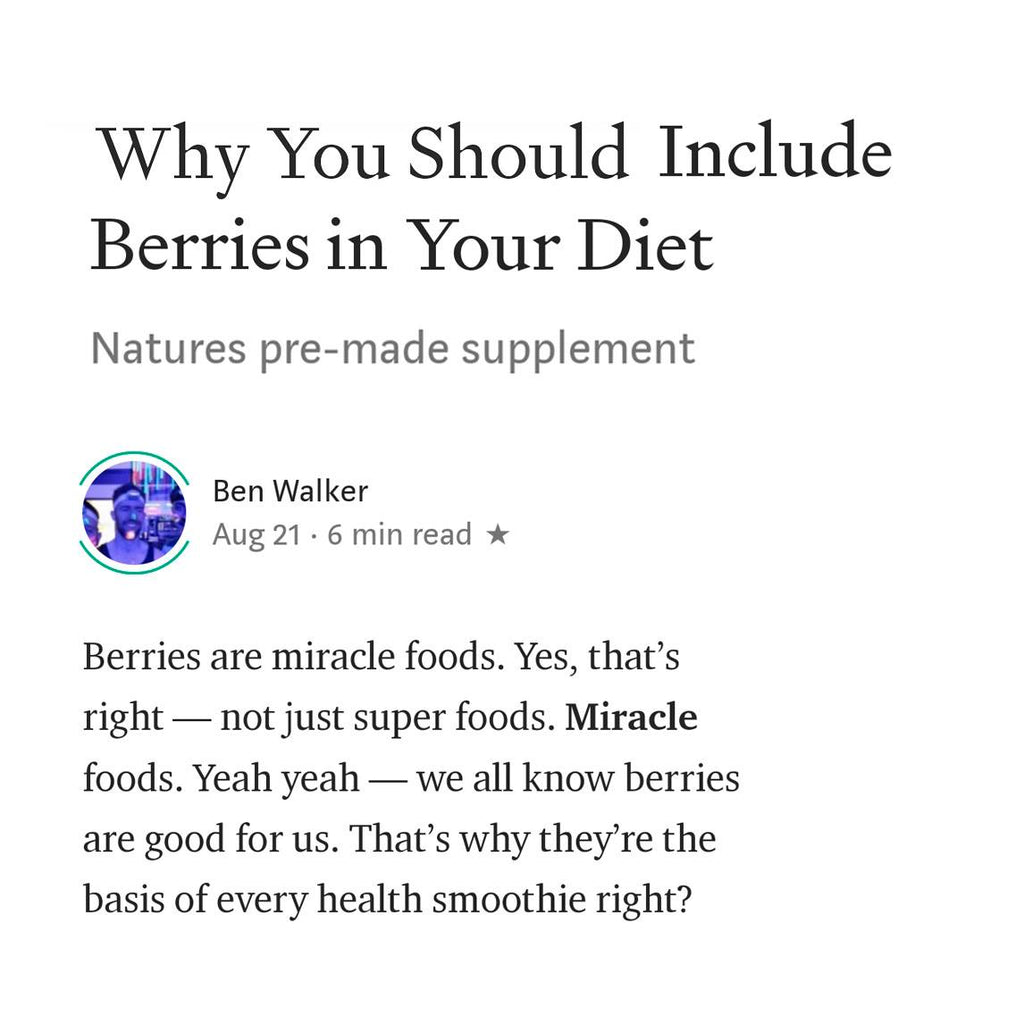 'Why You Should Include Berries in Your Diet'