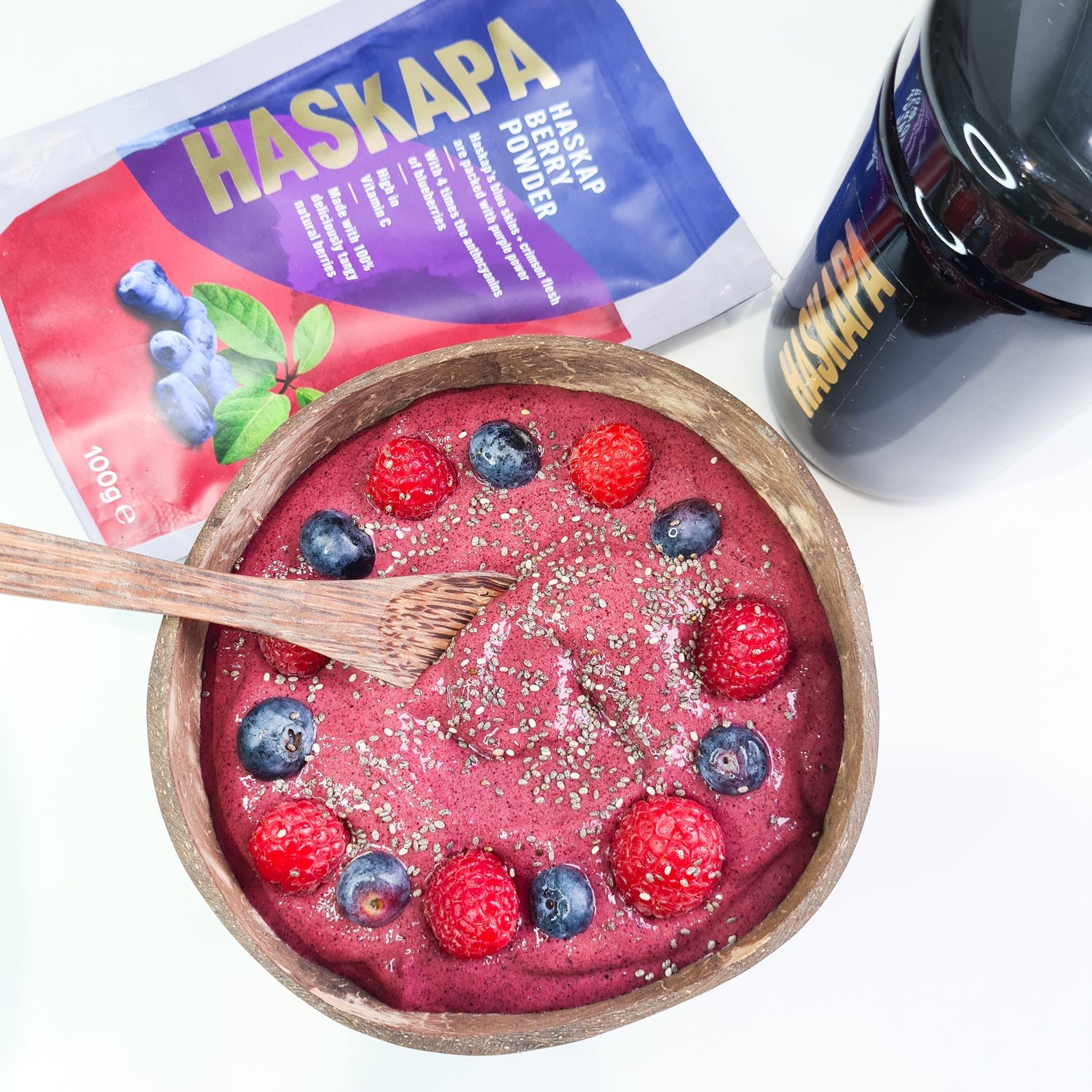 Superfood Haskapa Smoothie Bowl