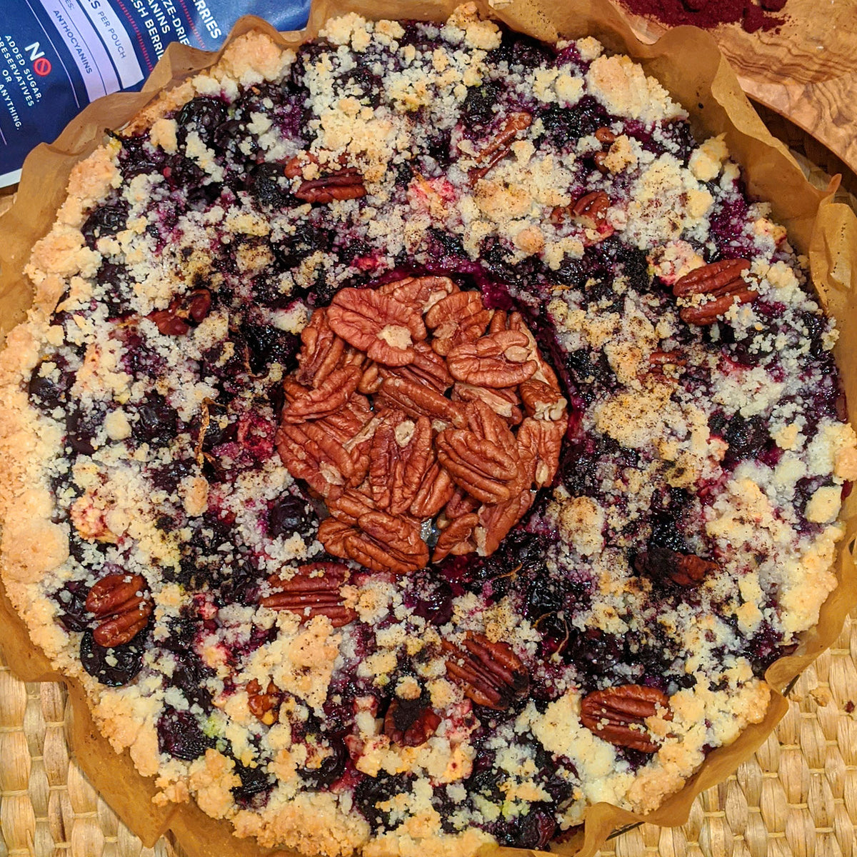 VEGAN BERRY CRUMBLE Haskapa