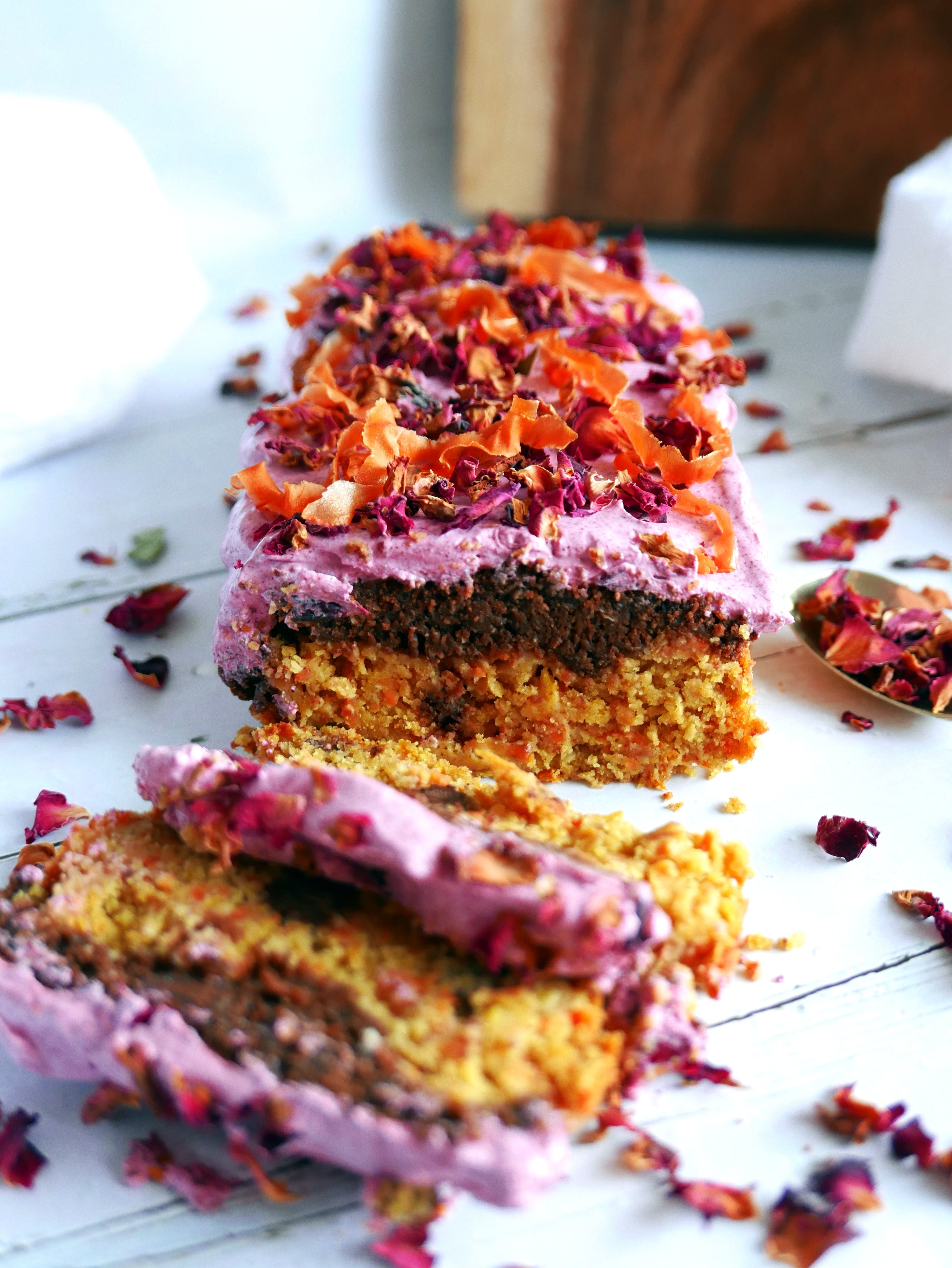 Gluten Free Carrot Cake and Chocolate Loaf