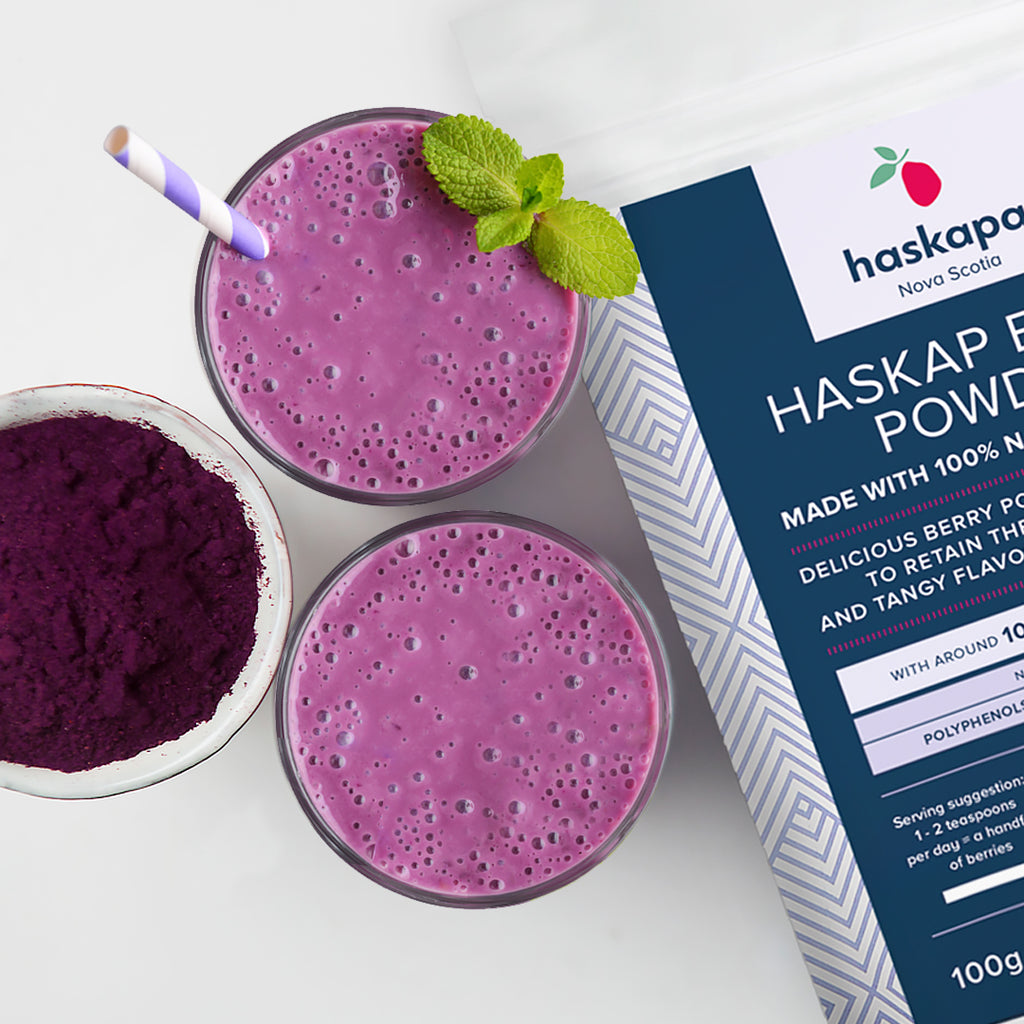 Haskapa Healthy Morning Smoothie - rich in Anthocyanins