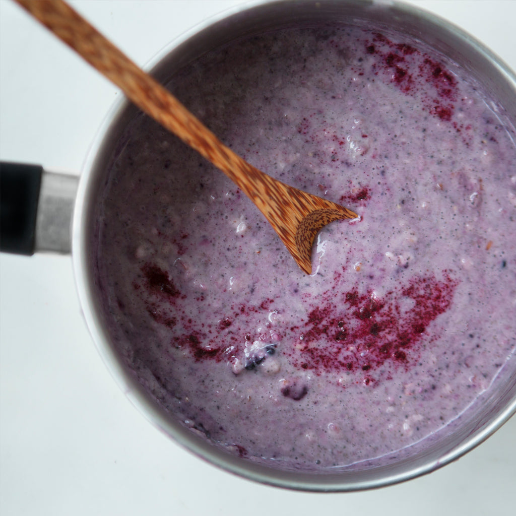 Winter Warmer - Purple Porridge with Haskapa