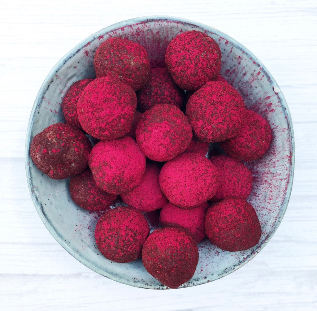 'Berries ‘n’ cream' haskap energy balls
