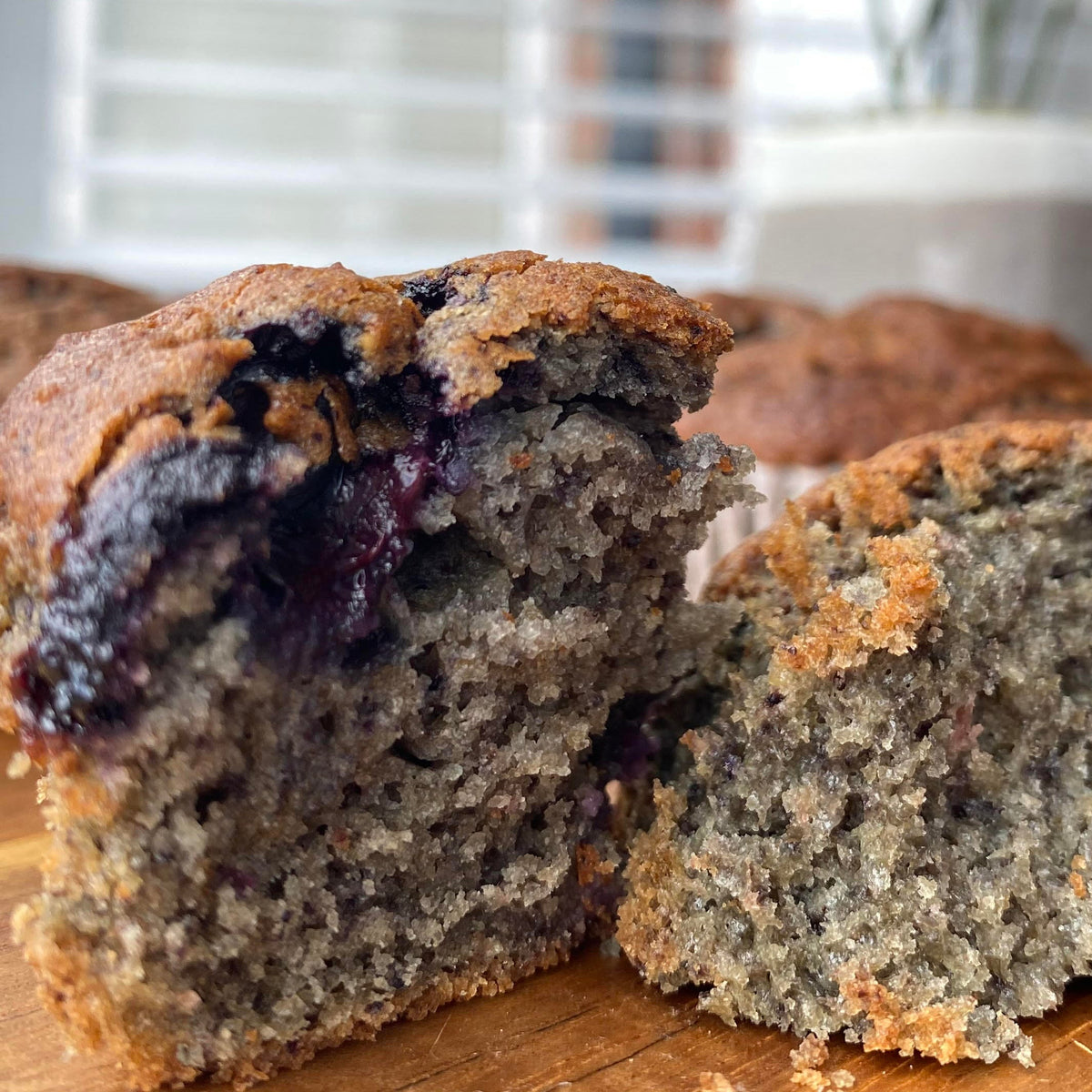 Haskap and Blueberry Muffins