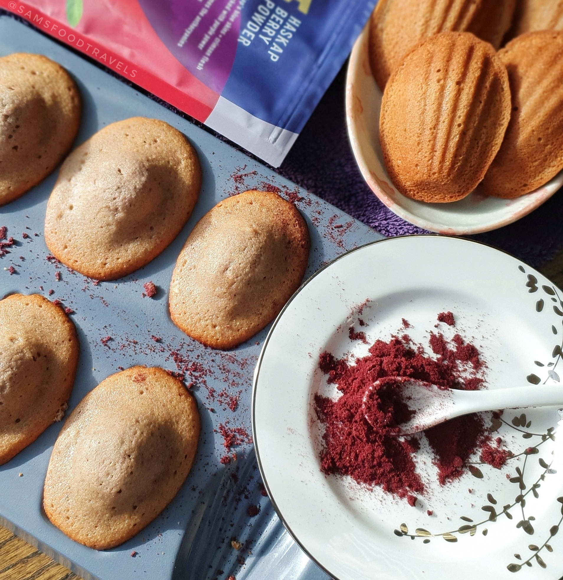 Lemon Glazed Berry Madeleines Recipe
