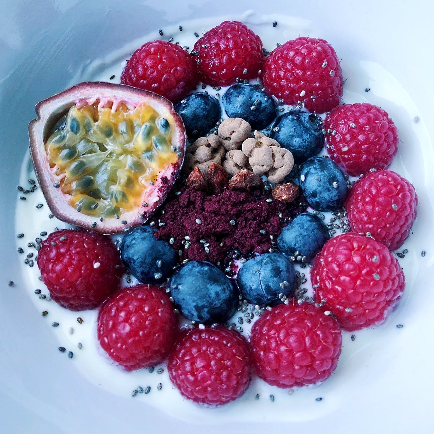 Superberry Haskapa with Greek yoghurt