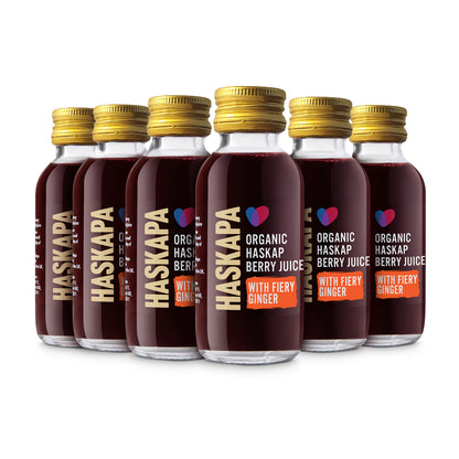 Organic Haskap Berry &amp; Ginger Juice Shots x 6