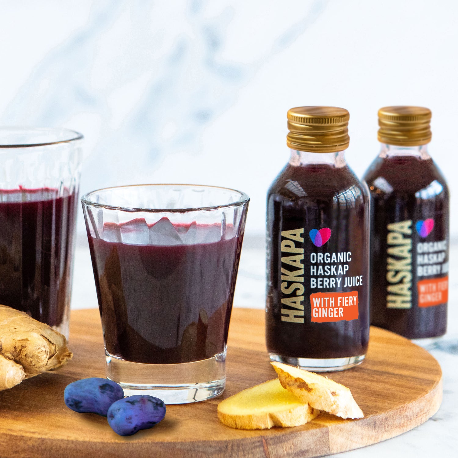 Organic Haskap Berry &amp; Ginger Juice Shots x 6