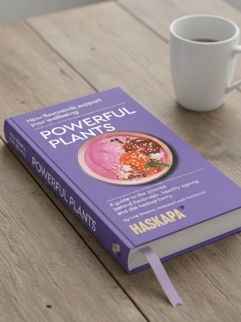 Book on a table that read's powerful plants.