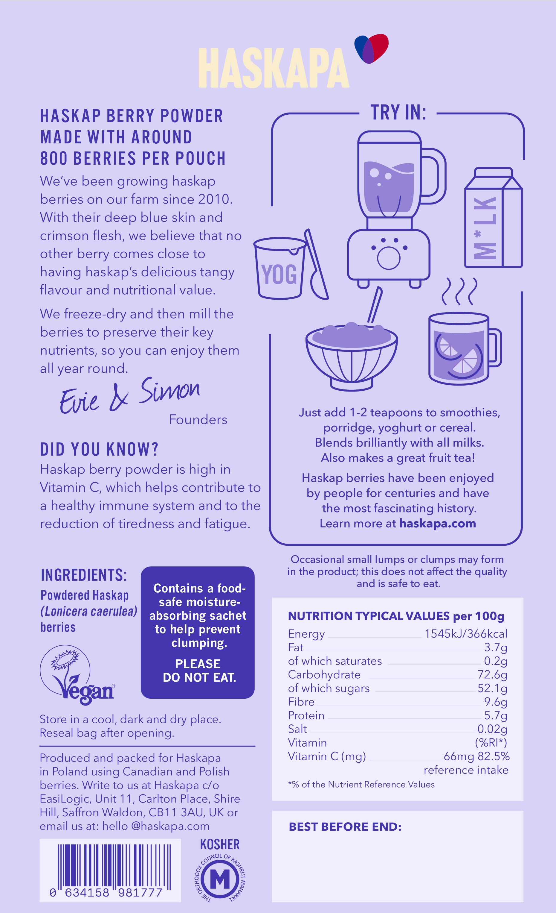 Haskapa Superfood Berry Powder